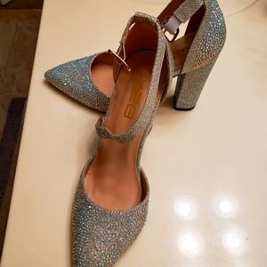 Silver Square Heel